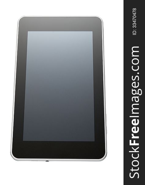 Tablet pc on white