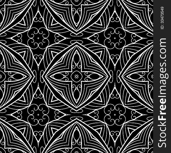 Abstract geometric seamless pattern, decorative lattice ornament. Abstract geometric seamless pattern, decorative lattice ornament