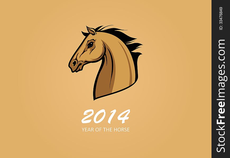 Year of the Horse illustration