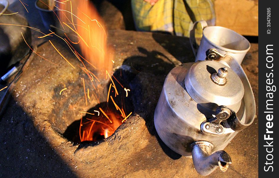 Kettle On The Fire - Rural India
