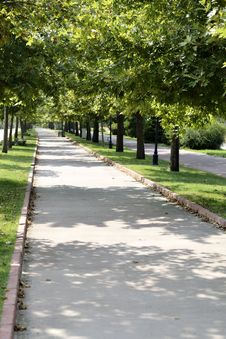 Walk Way In The Park Stock Photography Walk Way In The Park Stock Photography