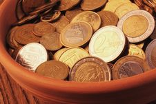 EU &x28;European Union Coins&x29; Stock Image EU &x28;European Union Coins&x29; Stock Image
