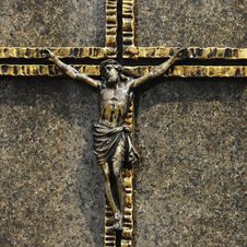 Holy Cross With Crucified Jesus Christ Stock Photography
