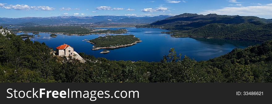 Montenegro.mountain Lake .Kotor neighborhood