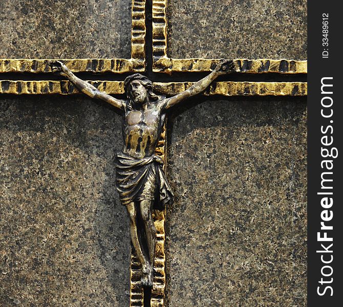 Holy cross with crucified Jesus Christ (Lviv, Ukraine)