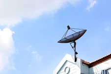 Satellite Dish On Roof Stock Images Satellite Dish On Roof Stock Images
