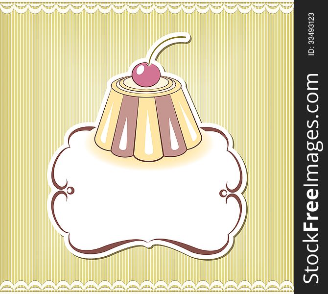 Cute Cupcake Border