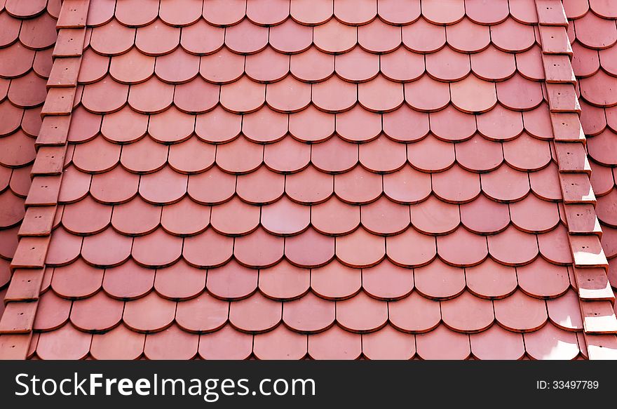 Roof tile as background or texture