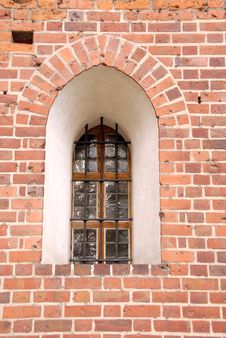 Window In An Malbork Csatle Royalty Free Stock Images