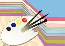 Painting And Brush Stock Photos