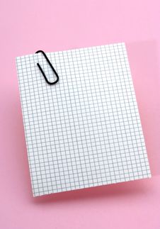Square-lined Note Paper Royalty Free Stock Image