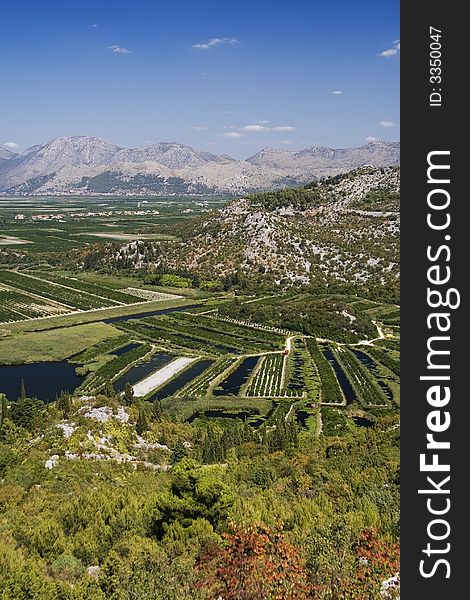 The irrigation scheme on river Neretva - Croatia