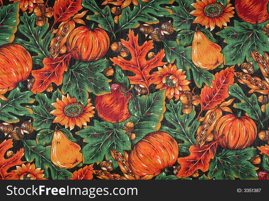 Colorful fall harvest linen background. Colorful fall harvest linen background