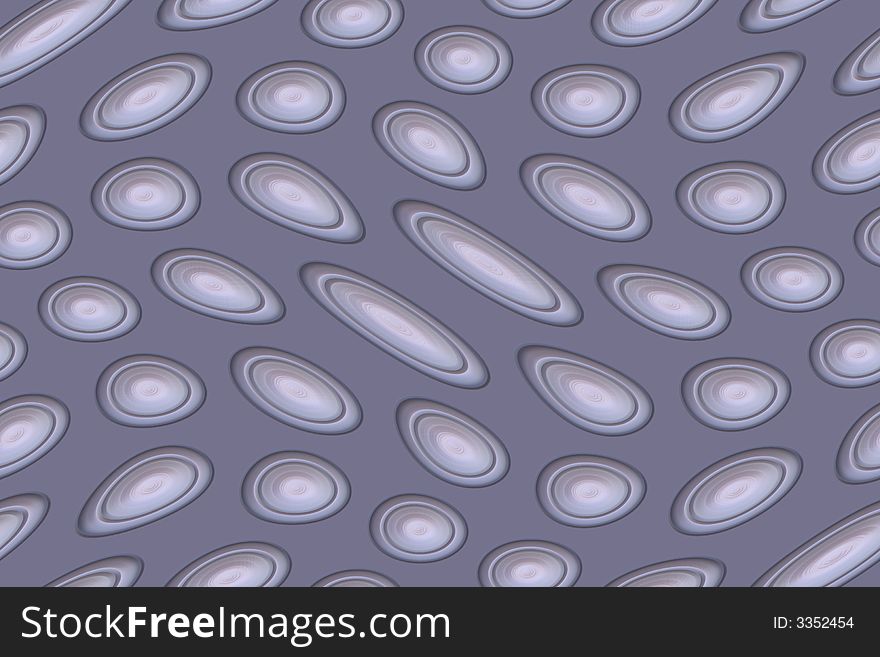 Ovals arranged on gray surface. Ovals arranged on gray surface