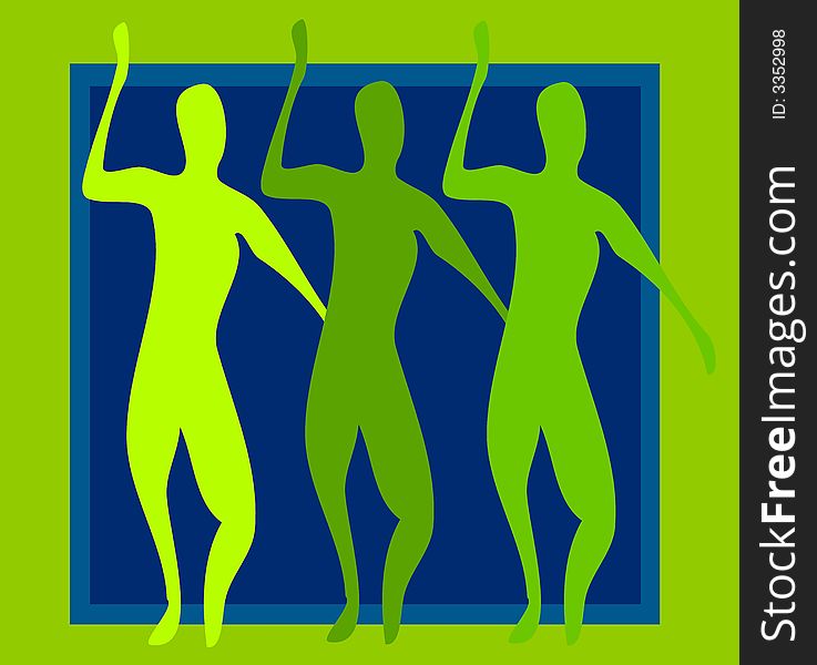 An abstract background illustration of a group of green people set on blue and green tile background. Sorry, extra format is not available for this image. An abstract background illustration of a group of green people set on blue and green tile background. Sorry, extra format is not available for this image.