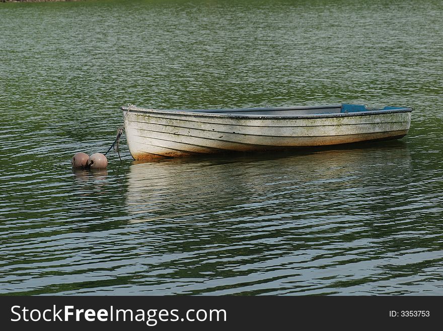 Small boat in the lakes
