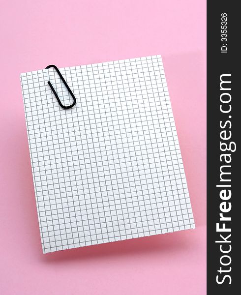 Square-lined note paper