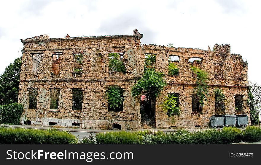 Catastrofe in city Mostar-War 1992-1996