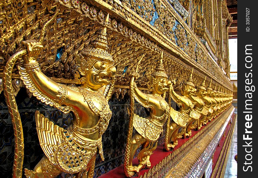 Detail at Bangkok Royal Palace in Thailand. Detail at Bangkok Royal Palace in Thailand