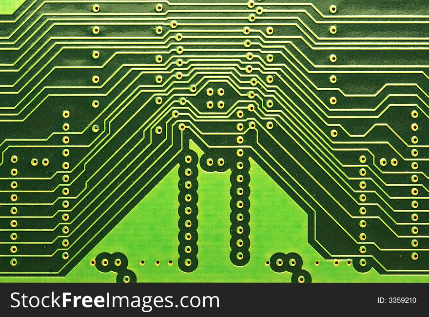 Close up of computer circuits