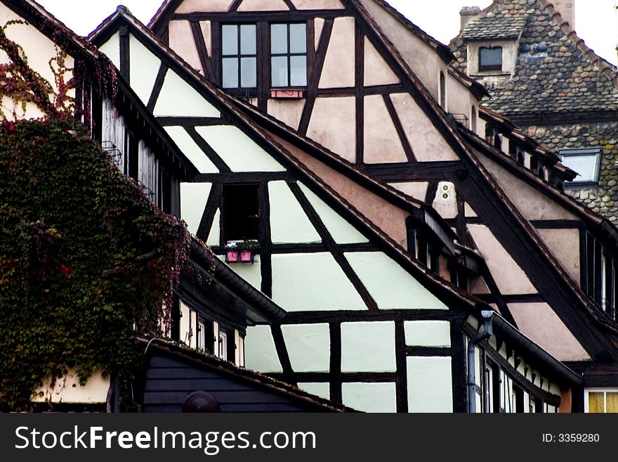 Roof of the old house in Strasbourg