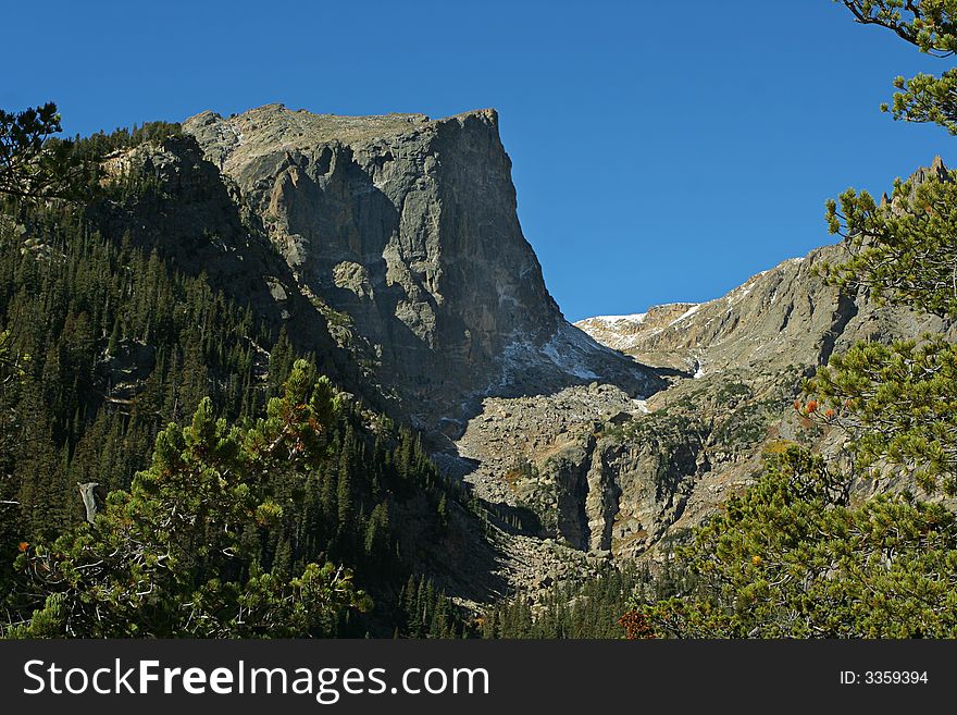 Hallet Peak, Rocky Mountain National Park, Colorado. Hallet Peak, Rocky Mountain National Park, Colorado