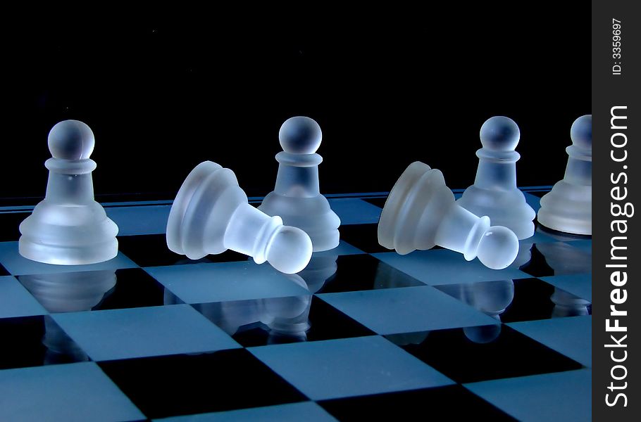 An image of chess pieces depicting wars. An image of chess pieces depicting wars.