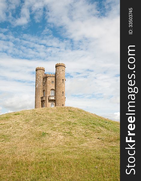 The Broadway tower near Broadway in the Cotswolds in Worcestershire in England