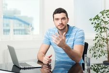 Businesswoman Sitting At Table With Laptop Stock Photo Businesswoman Sitting At Table With Laptop Stock Photo