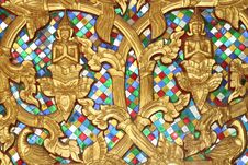 Golden Buddha Decorations In Detail, Vientiane, Laos Stock Photo Golden Buddha Decorations In Detail, Vientiane, Laos Stock Photo