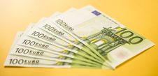 100 Euro Bills Royalty Free Stock Photo