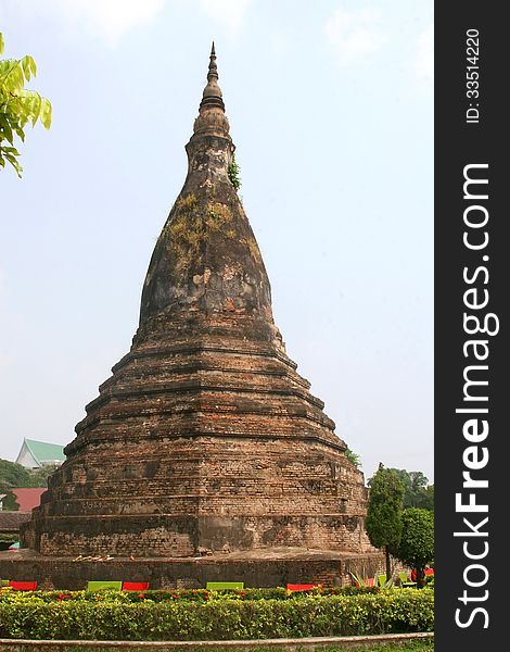 Stupa That Dam In Vientiane, Laos