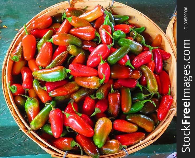 Peppers In A Basket