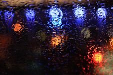 Raindrops On The Glass Stock Images Raindrops On The Glass Stock Images