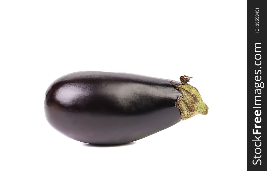 Black eggplant isolated on a white background. Black eggplant isolated on a white background.