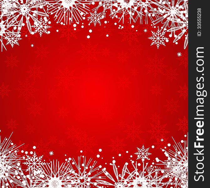 Christmas background with snowflakes. Vector illustration