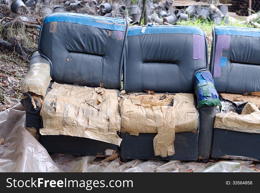 Old sofa that was left by the wayside