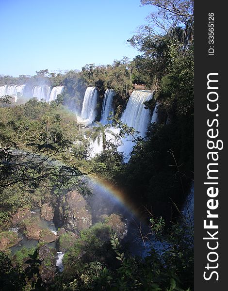 This image represents Cataratas of IguaÃ§u, Brasil. Water and nature.