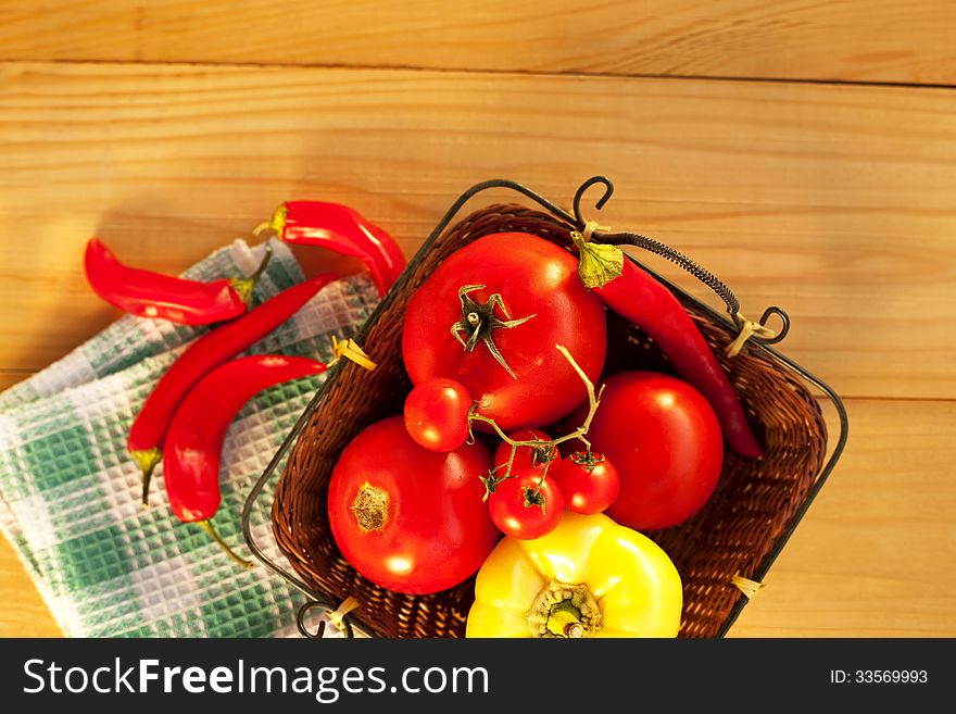 fresh vegetables-Healthy and mature food