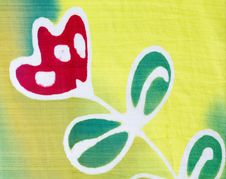 Silk Fabric Patterned Batik Royalty Free Stock Images Silk Fabric Patterned Batik Royalty Free Stock Images