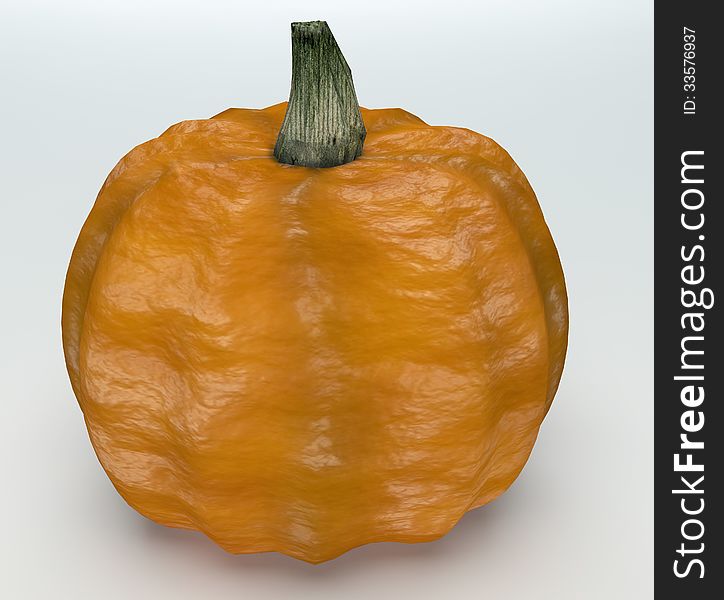 Pumkin On White Background