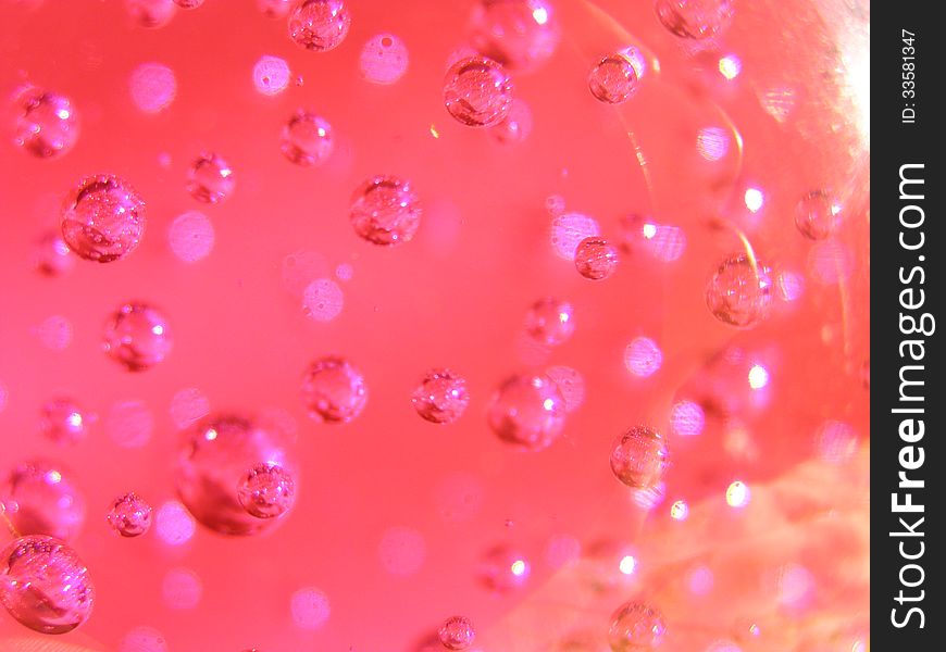 Pink Abstract Bubble Background