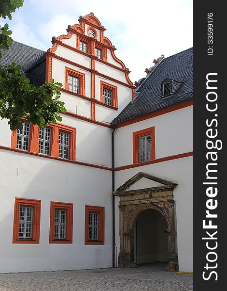 Architecture of Castle Ehrenstein in Ohrdruf, Thuringia, Germany