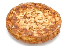 Round Apple Pie Stock Photo