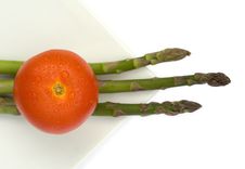 Tomato And Asparagus Stock Photos Tomato And Asparagus Stock Photos