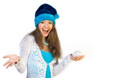 Christmas Laughter Woman With Stock Images Christmas Laughter Woman With Stock Images