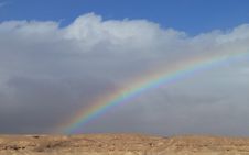 Rainbow In The Desert Stock Photo Rainbow In The Desert Stock Photo