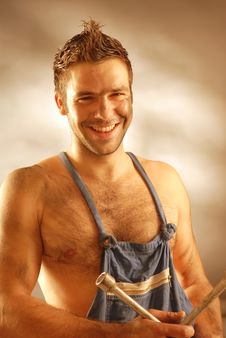 An Auto-mechanic Royalty Free Stock Photos An Auto-mechanic Royalty Free Stock Photos