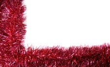 Red Christmas Garland Royalty Free Stock Photo Red Christmas Garland Royalty Free Stock Photo