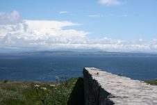 Stone Wall To The Ocean Stock Photography Stone Wall To The Ocean Stock Photography